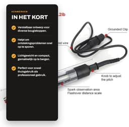 Dailygoods- Bougietester Verstelbaar - Diagnosedetector - Ontstekingssysteem - Motorreparatie - Gereedschap - Voor Grasmaaier - Motordiagnosetester — thumbnail 2