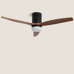 Fantiluxe - Filip - Plafondventilator met verlichting - Zwart Donker Hout - Ø132cm - Afstandsbediening - Met lamp - Plafond ventilator - Slaapkamer — thumbnail 5