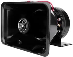 Autotoeter, gemaakt van slagvast, hoogwaardig kunststof en staal, zwart, 12V, 200W, geschikt voor auto's. — thumbnail 2