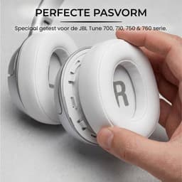 Somstyle Oorkussens Geschikt Voor JBL Tune 760BTNC, 750BT, 710BT, 700BT & 700BTNC - 2 Stuks - Zacht Schuim - Eiwitleer - Wit — thumbnail 3