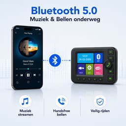 DAB+ Adapter Auto met Bluetooth 5.0 – Digitale Radio Ontvanger met 2.8 Inch Kleurenscherm – FM Transmitter – Handsfree Bellen – AUX – Inclusief Antenne — thumbnail 4