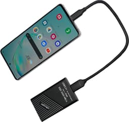 Snelle Externe SSD - Draagbare Opslag - Bestanden Overzetten - OTG Smartphone Compatibel - 500 GB - Zwart — thumbnail 3