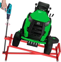 Grasmaaier Hefkrik - Onderhoudsplatform - Onderhoud Tuinmachines - Telescopisch Verstelbaar - 400 kg Capaciteit - Rood — thumbnail 1
