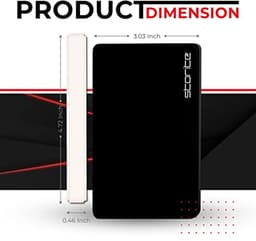 Externe Harde Schijf - Draagbare Opslag - Data Back-up - Plug-and-Play - 500GB - Zwart — thumbnail 2
