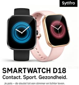 Sytifro Smartwatch dames met Bluetooth Bellen - 1,83" HD Touchscreen Horloge - Sporthorloge met 100+ Sportmodi - Hartslagmeter - SpO2 Meting - Slaapmonitor, IP68 Waterbestendig - Compatibel met Android & iPhone - roze — thumbnail 2