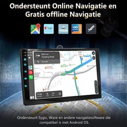 Junsun Android 15 Autoradio Geschikt Voor Ford Focus Mk2 2004-11 - 4GB+64GB - Draadloze CarPlay & Andriod Auto - GPS-navigatiesysteem - Bluetooth - Stuurwielbediening - WiFi - 9-inch Touchscreen - RDS - USB — thumbnail 3