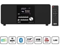Imperial DABMAN i200 V2 - DAB+ / FM Radio - Internetradio - WiFi - Bluetooth - Zwart