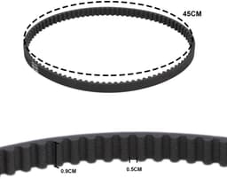 Dailygoods- Aandrijfriem 6,1 meter - Compatibel met Art.8846/8847/8848 - Nylon - 1,6 mm doorsnede - 6 x reservedraadspoel - Grijs - Grasmaaier — thumbnail 2