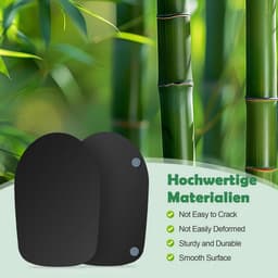 Glijplank Keukenmachine - Verschuifbare Onderlegger - Apparaat Verplaatsen - Beschermt Werkblad - 4.5-5 Qt - Natuurlijk Bamboe — thumbnail 5
