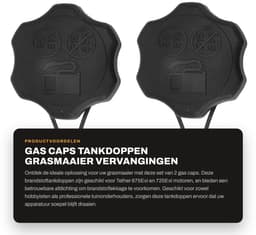 Dailygoods- Tankdop Vervangingsnummer 594061 - Brandstoftankdop - Lichtgewicht - Geschikt voor 675Exi/725Exi - Voorkomt Brandstoflekkage - ABS Materiaal — thumbnail 1