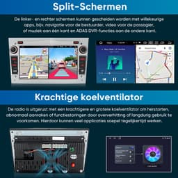 Junsun Plug & Play Android 15 Autoradio Geschikt Voor Opel Astra H Corsa C D Vectra C Zafira, Draadloze CarPlay & Andriod Auto, GPS Navigatiesystem, Bluetooth, 7 inch HD Touchscreen, Subwooferkabel, 2GB+64GB, WIFI, DSP, USB, Quad-core processor — thumbnail 4