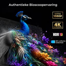 ULTIMEA Apollo P40 - Smart Projector, Native 1080P met Autofocus&6D Trapeziumcorrecti, 700 ANSI Lumen, 4K Thuisbioscoop Beamer, Zwart — thumbnail 5