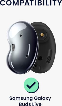 kwmobile anti-slip dopjes voor oordoppen - geschikt voor Samsung Galaxy Buds Live - Set van 16 - Van silicone in zwart / wit / rood / bruin — thumbnail 4