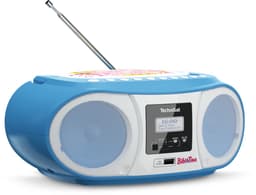 TechniSat DIGITRADIO 1990 - Stereo-boombox met DAB+/FM-radio en CD-speler (Bluetooth-audiostreaming, hoofdtelefoonaansluiting, USB, AUX in, oplaadfunctie, klok, 2 x 1,5 watt uitgangsvermogen) — thumbnail 3