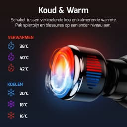 FITAGE Infrarood Massage Gun Professioneel - Warm & Koud Massage Apparaat - Massageapparaat Massagegun - Massage Pistool - Zwart — thumbnail 2