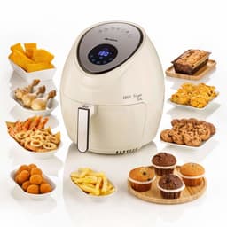 ARIETE 4618/02 Air Fryer XXL Heteluchtfriteuse - 1800W - 5,5 liter - Digital Touchscreen - 7 Automatische Programma's- Beige — thumbnail 5