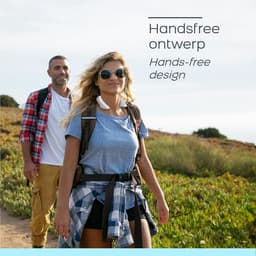 Orange Care, Draagbare Nekventilator – 3 Snelheden – Nek Koeler, Halsventilator, Gezichtsventilator, Mini Ventilator - Wit – 3W – USB Oplaadbaar — thumbnail 5