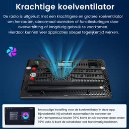 Junsun Android 15 Autoradio Geschikt voor Peugeot 107 Toyota Aygo Citroen C1, 4+64GB, Draadloos Carplay & Android Auto - 10.1 Inch HD IPS Touchscreen, Bluetooth, GPS Navigatiesysteem, WiFi, Subwooferkabel & Microfoon, DSP, FM, Octa-core processor — thumbnail 4