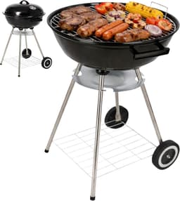 Lomera Houtskoolbarbecue - Houtskool BBQ - Houtskool Barbecue - Kogelbarbecue - Kogel BBQ - Barbecue op Wielen - BBQ op Wielen - Houtskoolbarbecue op Wielen - Houtskool BBQ met Wielen — thumbnail 1