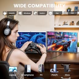 15,6-inch Draagbare Externe Laptop Monitor 1080p FHD IPS Scherm - 120% sRGB - HDMI, USB-A & Type-C Aansluiting - Plug & Play voor Windows, Mac & Android — thumbnail 5