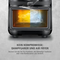 Heteluchtfriteuse Stoompan - Multi-cooker - Gezond Koken - 3-in-1 Combinatie - 7 Liter - Zwart — thumbnail 5