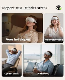 Bob and Brad EyeOasis 2 Eye Massager with Heat Function, Compression and Music, Foldable Rechargeable Eye Massager, Eye Therapy to Relieve Eye Pain, Improve Dry Eyes and Sleep — thumbnail 5