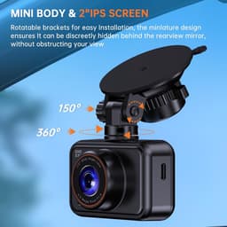 Hoogwaardige Dashcam voor Auto - 2.5K + 1080P Full HD Beeldkwaliteit — thumbnail 2