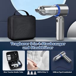 Kruimeldief Draadloos - Auto Stofzuiger - Handstofzuiger - Reiniging — thumbnail 4