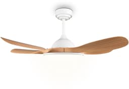 REALITY FLEN - Ventilator - Wit - incl. 1x SMD 24 W - Afstandsbediening - Geintegreerde dimmer - Traploos instelbare lichtkleur - Geheugenfunctie via de afstandsbediening - Zomer- en wintermodus - 6 snelheidsniveaus — thumbnail 1