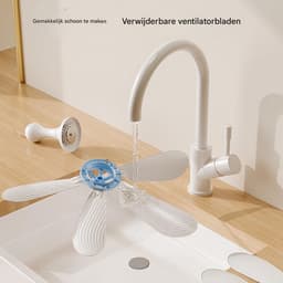 longziming -Mini Plafondventilator - Plafondventilator - persoonlijke Mini - USB-Aansluiting - Traploze Windsterkte - 42 CM - Aan/Uit-Schakelaar -instellingen - PP - Compact En Energiezuinig - 1 Stuk — thumbnail 4