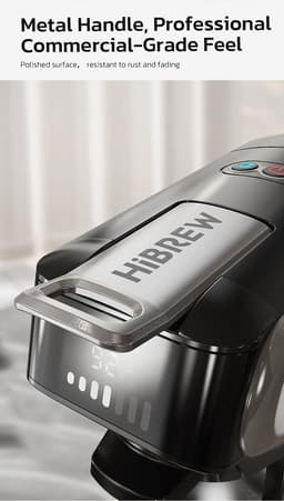 HiBREW H1C 4-in-1 Capsule Koffiemachine – 20 Bar – Geschikt voor Nespresso, Dolce Gusto & E.S.E. Pods – Ook Gemalen Koffie – Koud & Warm – Compact 600ml – Wit — thumbnail 5