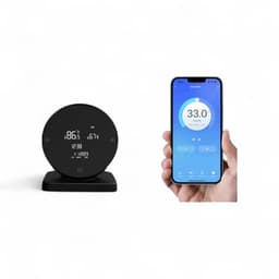 Thermostaat | Wifi touchscreen | Draadloos RF ontvanger | Opbouw/vrijstaand | USB-C of 3x AAA voeding | Zwart | Kunststof — thumbnail 2