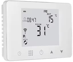 Slimme thermostaat voor cv | Zwart | Wifi | Zigbee | Touchscreen | Tuya Smart Life | Dag- en weekschema — thumbnail 3