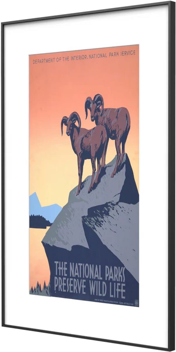 PocketBook InkPoster Affresco 31.5 inch – Smart Digital Art Frame – E-Ink Spectra™ 6 Kleurenscherm – Draadloos & Mat Display – Zwart Aluminium — afbeelding 1