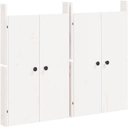 Keukendeuren Set - Buitenkeuken Deurtjes - Buiten Koken - Massief Vurenhout - 50x82 cm - Wit — thumbnail 2