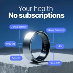 HAALE II Smart Ring met Oplaadcase - Silver - Size 12 — thumbnail 2