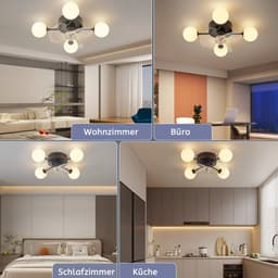 NETTLIFE Plafondventilator met Verlichting G9 - Stil - Met Afstandsbediening - 6 Snelheden - Timer - Voor Keuken & Eetkamer - Zonder Lampen — thumbnail 4