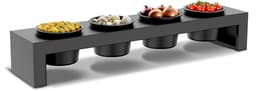 Cozze® topping station met vier niet-klevende kommen voor buitenkeuken en tafelgebruik — thumbnail 3