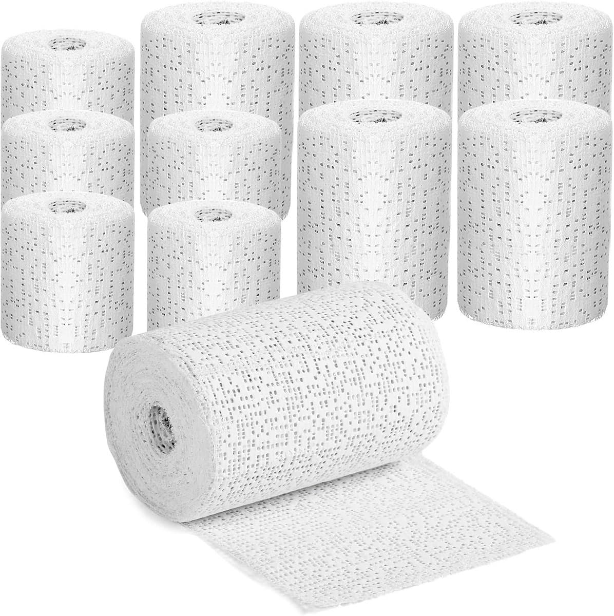 10 Rollen Gipsverband Set - 5 & 7.5 cm Breed - Voor Babybuik Afdruk, Knutselen, Modelbouw en Hobby — afbeelding 1