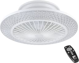 EGLO Manzanilla Plafondventilator met lamp - Ø 55 cm - Kristal effect - Dimbaar - Instelbaar wit licht - Energiezuinig — thumbnail 1