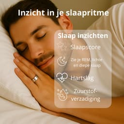 Lacardia Smart ring - Slimme ring - Zilver- Maat 8 - Beschikbaar voor android en IOS - Eigen app - Unisex voor Dames & Heren — thumbnail 3