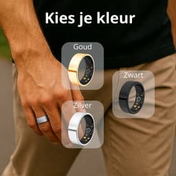 Lacardia Smart ring - Slimme ring - Zilver- Maat 8 - Beschikbaar voor android en IOS - Eigen app - Unisex voor Dames & Heren — thumbnail 5