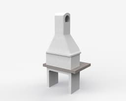 Sarom Fuoco - Betonnen barbecue - PIAVE - 80 x 103 x 198 cm — thumbnail 2