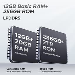 DOOGEE Blade GT 5G -RobuusteSmartphone - RobuusteTelefoon - LED - 6,72 inth FHD + 120 Hz - 32 GB RAM + 256 GB ROM/2TB TF- WiFi 6 -NFC - Face ID - Vingerafdrukherken - Zwart — thumbnail 4