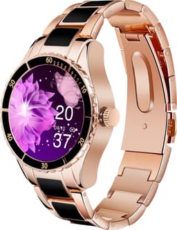 Darenci Smartwatch Timeless - Smartwatch dames - Smartwatch Heren - Horloges voor mannen en vrouwen - Horloge - Activity tracker - Stappenteller - Bloeddrukmeter - Hartslagmeter - Zwart — thumbnail 1