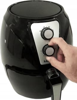 LUND Professional airfryer vetvrije friteuse 2.4L - 1300W - 67570 - zwart — thumbnail 2