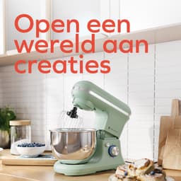 KitchenBrothers 1200W Keukenmachine - Keukenrobot - 5L - Mixer met Mengkom - BPA-vrij Keukenmixer - Pastelgroen — thumbnail 2