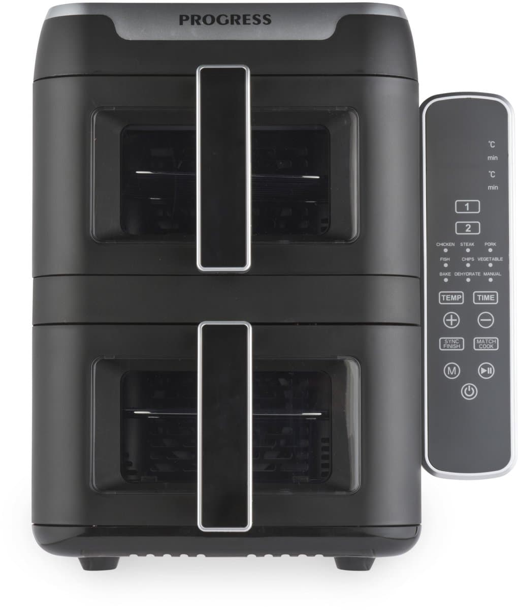 Progress Dual Tier Airfryer - 2 x 4,5L Mandjes, 9L Capaciteit — afbeelding 1