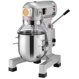 Professionele Keukenmixer - Standmixer/Deegmixer 28,5 L - Vermogen 1100 W - 3 Snelheden - RVS Mengkom - 3 Opzetstukken — thumbnail 4