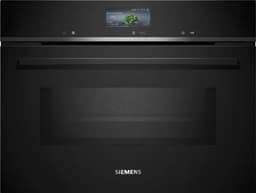 Siemens CM736G1B1 - iQ700 - Compacte Inbouw bakoven met magnetron - 60 cm x 45 cm - Air Fry-functie: voor perfect en gezonde gefrituurde gerechten - Home Connect - Eenvoudige reiniging — thumbnail 1